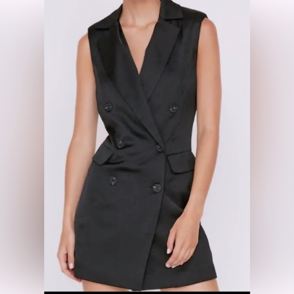 EUC Sincerely Jules Double Breasted black blazer dress